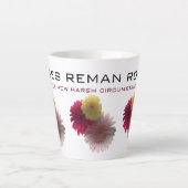 Joli Jaune et Rose pour Latte Mug (Devant)