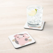 Joli jeu de Dessous de verre de cochon de danse ca (Côté Droit)