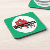 Joli jeu de Dessous de verre Dragon Rouge à person (Côté gauche)