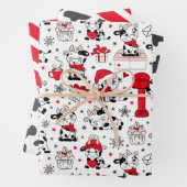 Joli jeu de papier papier d'enrobage de la vache d (En situation)