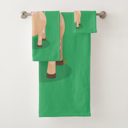 Joli joli maillot de vache et dessin de fleurs (En situation)