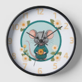 Joli joli ratty avec fleurs horloge (Recto)