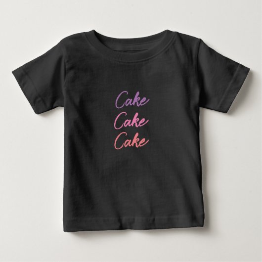 Joli Joli Texte Coloré Cake Baby T-shirt (Devant)
