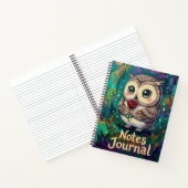 Joli Journal de Notes Chouette Rose (Intérieur)