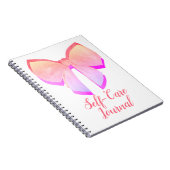 Joli Journal de soins personnels à ruban rose (Côté Droit)