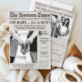 Joli journal Photo Oh Baby Boy Shower Invitation