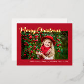 joli joyeux Noël carte de voeux (Recto/Verso)