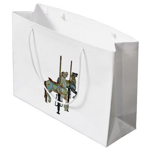 Joli Joyeux Parcours Carrousel Chevaux Sac cadeau (Dos Angle)