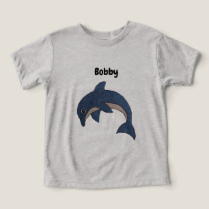 Joli Jumping bleu foncé Dolphin blanc