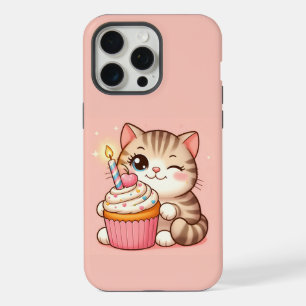 Joli kitten Kawaii avec Cupcake
