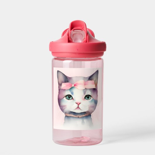 Joli Kitty Avec Bouteille D'Eau Rose (Avant)