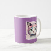 Joli Kitty Avec Mug De Bow Rose (Devant droit)