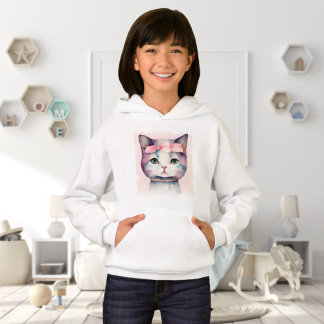 Joli Kitty avec Sweat - shirt à capuche de cabot r