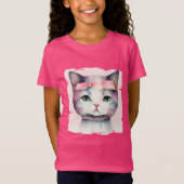 Joli Kitty Avec T-shirt Bow Rose (Devant)