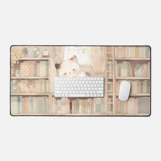 Joli Kitty Lo-Fi Jeu Mousepad (Clavier et souris)