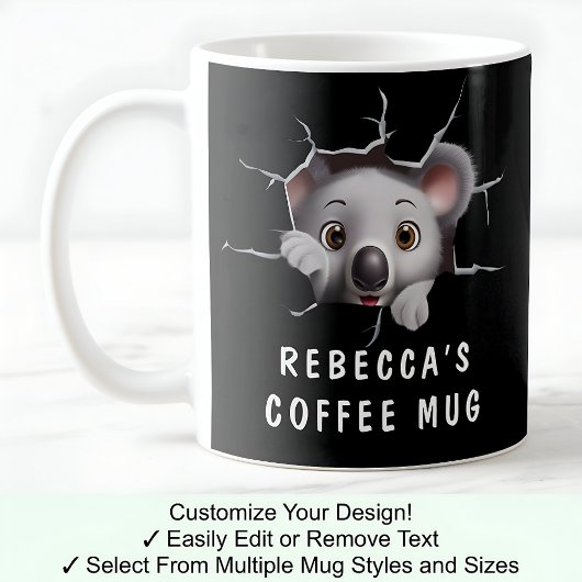 Joli koala dans une tasse ! Objet fantaisie pour a