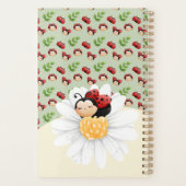 Joli Lady Bug Motif Carnet Enfants avec le nom (Dos)