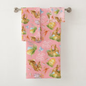 Joli lapin aquarelle et éléments pâques (En situation)