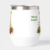 Joli lapin de Pâques avec oeufs et fleurs (Droite)