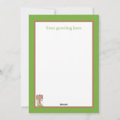 Joli lapin de Pâques Carte de vacances (Dos)