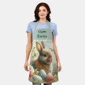 Joli lapin de Pâques Lapin Tablier vintage (Porté)