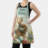 Joli lapin de Pâques Lapin Tablier vintage (Insitu)