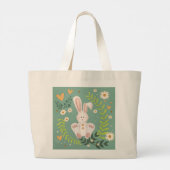 Joli Lapin de Pâques Sac fourre-tout d'Inspiribili (Dos)