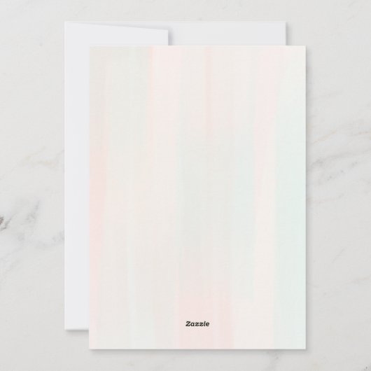 Joli lapin et ballons Baby shower Invitation (Dos)