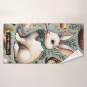Joli lapin Vintage (Serviette de bain)