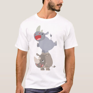 Joli Leapfrog Cartoon Rhinos T-shirt enfant