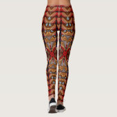 Joli legging tendance rouge "Ratti_Creative_Arts" (Dos)