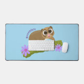 Joli lenteur loris sur dessin de branche (Clavier et souris)