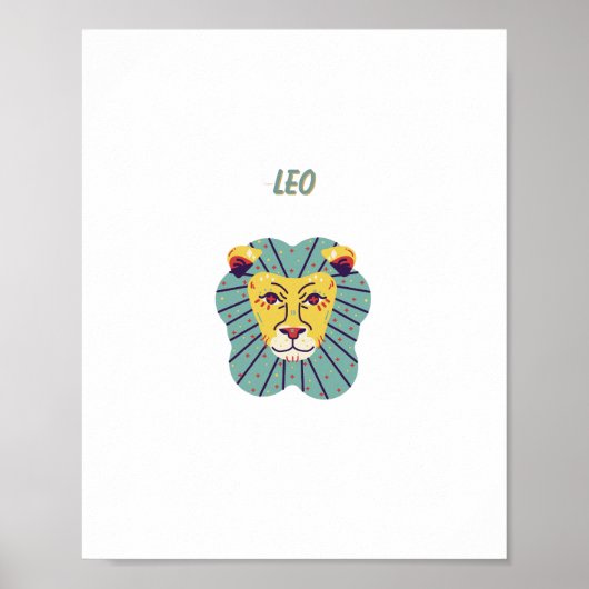 Joli Leo, zodiaque, impression signe du zodiaque (Devant)