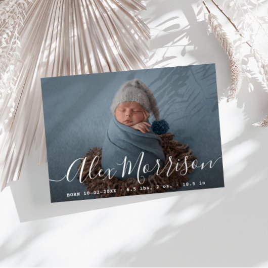 joli lettrage nouvelle faire-part de naissance