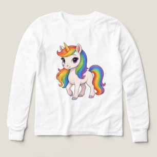 Joli licorne arc-en-ciel coloré