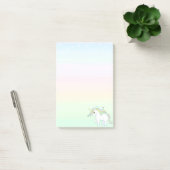 Joli Licorne Magique sur des Post-it de Couleurs P (Bureau)