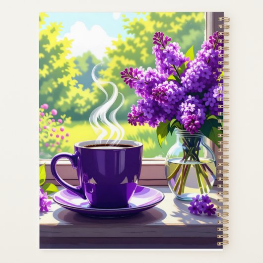 Joli Lilacs violet et café personnalisé (Dos)