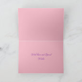 Joli Lily En Rose Carte Anniversaire Aquarelle (Intérieur)