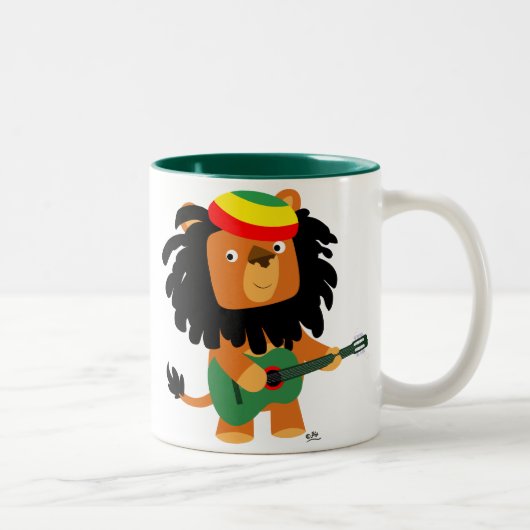 Joli Lion de caricature de la Mug de Sion (Droit)