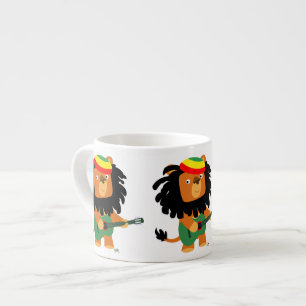 Joli Lion de caricature de Sion Espresso Mug