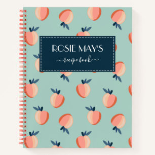 Joli livre de recettes Motif Peach