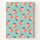 Joli livre de recettes Motif Peach (Dos)
