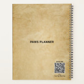 Joli livre de rendez-vous personnalisé moderne chi (Dos)