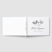 Joli livre d'hôtes mariage avec des papillons ludi (Complet)