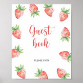 Joli livre d'or à la fraise (Devant)