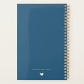 Joli logo personnalisé floral bleu aquarelle (Dos)