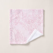 Joli look de dentelle rose Bleu Floral (Gant de toilette)