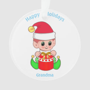 Joli Lutin de Noël pour grand-mère