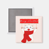 Joli Magnet Chat | Joyeux Noël (Recto/Verso)