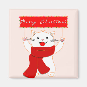 Joli Magnet Chat   Joyeux Noël